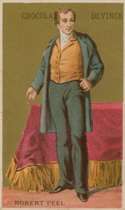 Robert Peel, engelsk konservativ statsmann fra 1800-tallet av French School