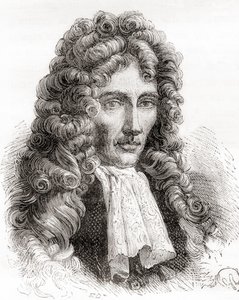 Robert William Boyle, anglo-irsk naturfilosof, kjemiker, fysiker og oppfinner, fra Les Merveilles de la Science, pub.1870 av French School