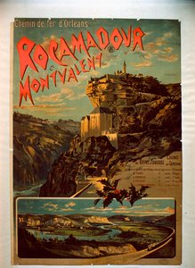 Rocamadour og Montvalent, ca. 1900 av French School