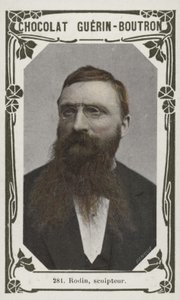 Rodin, skulptør (farget bilde) av French School