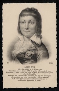 Roi Louis XVII (litho) av French School