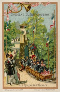 Berg-og-dal-bane (chromolitho) av French School