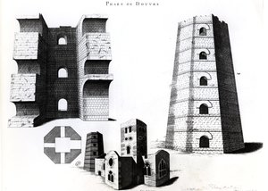 Roman Lighthouse and Church of St. Mary-in-Castro i Dover, Kent, England av French School