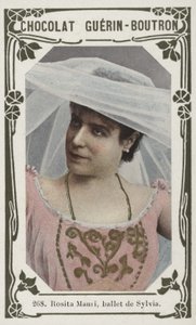 Rosita Mauri, ballet de Sylvia (farget bilde) av French School