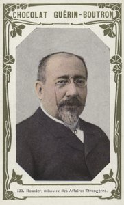 Rouvier, utenriksminister (farget bilde) av French School