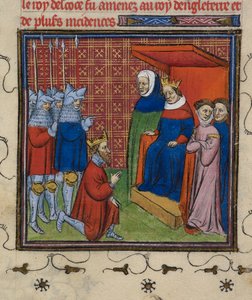 Royal 20 C.V11 John Baliol før Edward I, illustrasjon fra 