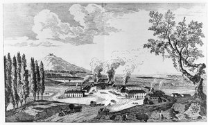 Royal Foundry på Le Creusot i 1787 av French School