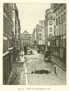 Rue de Constantine i 1855 av French School
