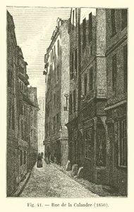 Rue de la Calandre, 1850 av French School
