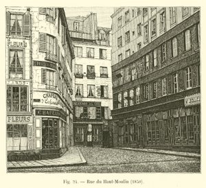 Upper Moulin Street, 1850 av French School