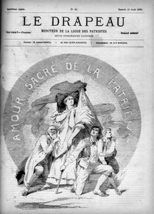 Sacred Love of the Fatherland - cover av "The Flag - Monitor of the League of Patriots" - 22. august av French School