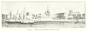 Saint-Louis av Senegal, i forrige århundre (gravering) av French School