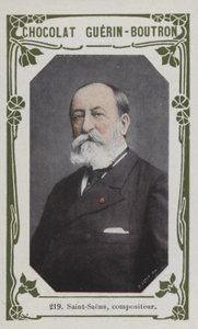 Saint-Saens, komponist (farget bilde) av French School