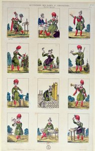 Saint-Simonian Women og deres yrker, ca. 1830 av French School