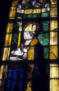 Saint Brieuc - farget glass av Church of Saint Saviour of Dinan av French School