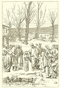 Saint Germain og Genevieve av French School