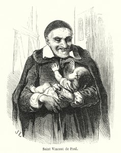 Saint Vincent de Paul (gravering) av French School