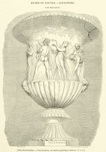 Hall of the Caryatids, Borghese Vase, i pentelisk marmor, høyde, Im, 717 (gravering) av French School