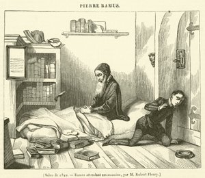 Salon von 1840, Ramus erwartet seine Mörder (Gravur) von French School