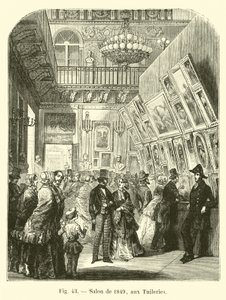 Salong fra 1849, på Tuileriene av French School