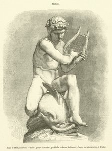 Salong fra 1870, Skulptur, Arion, marmorgruppe (gravering) av French School