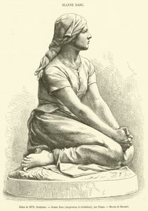 Salong fra 1872, Skulptur, Jeanne Darc, inspirasjon og oppløsning (gravering) av French School