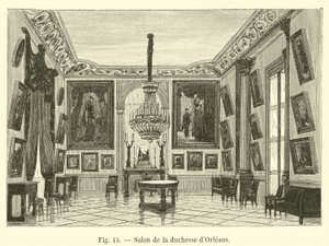 Salongen til hertuginnen av Orleans av French School