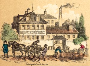 Salt (farget gravering) av French School