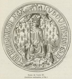 Ludvig XIs segl (gravering) av French School