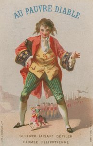 Scene fra Gullivers Travels av French School