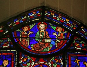 Scene fra St. Martins liv, katedralen i Chartres av French School