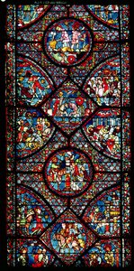 Scener fra Karl den Stores liv (747-814) fra ambulatoriet, ca. 1215-25 (se også 182939) av French School
