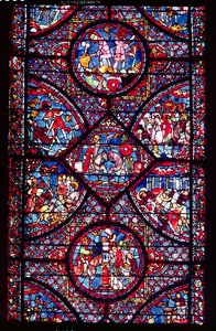 Scener fra Karl den Stores liv (747-814) fra ambulatoriet, ca. 1215-25 (se også 182938) av French School
