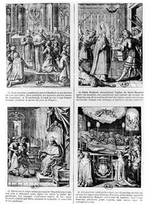 Scener fra livet til Saint Norbert, grunnleggeren av den premonstratensiske kanonordenen av French School