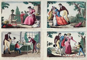 Scener av familieliv, begynnelsen av det nittende århundre av French School