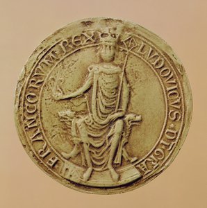 Ludvig VIIIs segl (1187-1226) (voks) av French School