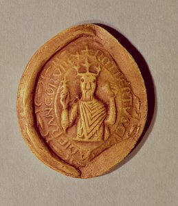 Segl til Robert II (ca.970-1031) den fromme, 997 e.Kr av French School