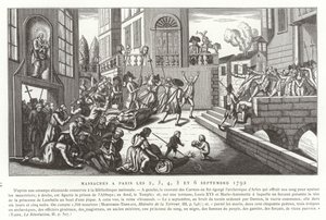 Septembermassakrer, Paris, den franske revolusjonen, 1792 av French School