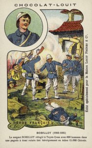 Sersjant Jules Bobillot, fransk soldat, under beleiringen av Tuyen Quang, Tonkin, kinesisk-fransk krig av French School