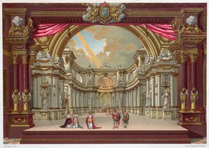 Scenografi for teatret i Versailles av French School