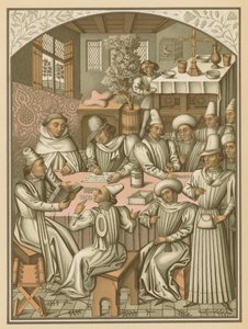 Regnskapsoppgjør av brorskapet til Charite-Dieu og Notre-Dame for gjenopprettingen av Rouen, 1466 av French School