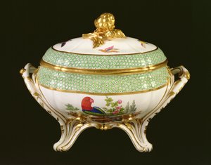 Sevres terrin fra Eden-tjenesten, malere markerer Pierre-Joseph Rosset, 1788 (porselen)