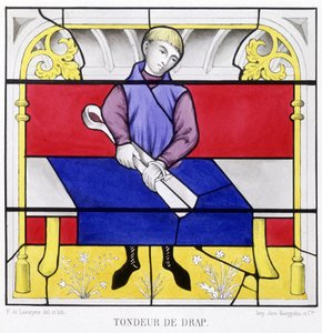 Arkmaker. Faksimile av et glassmaleri fra middelalderen i «Histoire de la peinture sur verre»» av Ferdinand de Lasteyrie av French School