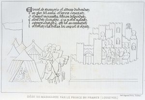 Beleiring av Marmande av Louis VIII av French School