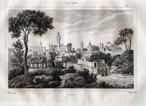 Siena - Siena - Toscana - Tuscany - Engraving from “” Picturesque Italy”” by M. de Norvins, Ch. Nodier 1834-1836. av French School