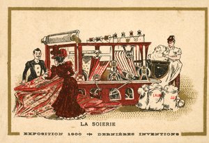 Silkefremstilling (chromolitho) av French School