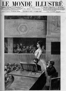 Singing competition at the Conservatoire de musique de Paris. av French School