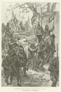 Sir John Chandos ble båret trinn for trinn av French School