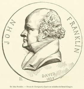 Sir John Franklin (gravering) av French School