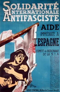 «Internasjonal antifascistisk solidaritet», antifascistisk plakat av French School